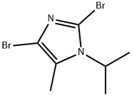 2,4-dibromo-1-isopropyl-5-methyl-1H-imidazole Structure