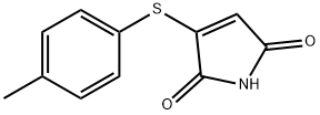 1H-Pyrrole-2,5-dione, 3-[(4-methylphenyl)thio]- Structure