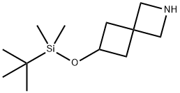 6-[[(1,1-Dimethylethyl)dimethylsilyl]oxy]-2-azaspiro[3.3]heptane 구조식 이미지