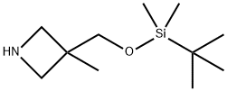 Azetidine, 3-[[[(1,1-dimethylethyl)dimethylsilyl]oxy]methyl]-3-methyl- 구조식 이미지