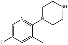 1-(5-fluoro-3-methylpyridin-2-yl)piperazinehydrochloride(WX160427) 구조식 이미지