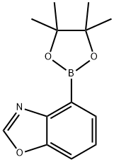 Benzoxazole, 4-(4,4,5,5-tetramethyl-1,3,2-dioxaborolan-2-yl)- 구조식 이미지