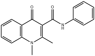 3-Quinolinecarboxamide, 1,4-dihydro-1,2-dimethyl-4-oxo-N-phenyl- Structure