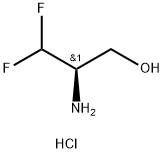 1-Propanol, 2-amino-3,3-difluoro-, hydrochloride (1:1), (2R)- Structure