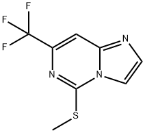 Imidazo[1,2-c]pyrimidine, 5-(methylthio)-7-(trifluoromethyl)- Structure