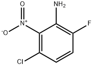 Benzenamine, 3-chloro-6-fluoro-2-nitro- Structure