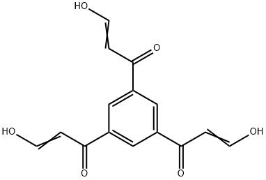 2-Propen-1-one, 1,1',1''-(1,3,5-benzenetriyl)tris[3-hydroxy- Structure