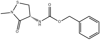 benzyl N-[(4R)-2-methyl-3-oxo-1,2-thiazolidin-4-yl]carbamate Structure