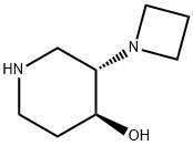 4-Piperidinol, 3-(1-azetidinyl)-, (3S,4S)- Structure