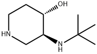 4-Piperidinol, 3-[(1,1-dimethylethyl)amino]-, (3S,4S)- 구조식 이미지