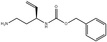 Carbamic acid, N-[(1S)-1-(2-aminoethyl)-2-propen-1-yl]-, phenylmethyl ester 구조식 이미지