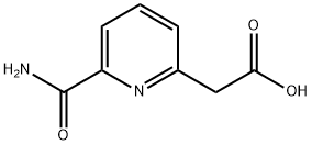 2-Pyridineacetic acid, 6-(aminocarbonyl)- 구조식 이미지