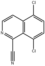 1-Isoquinolinecarbonitrile, 5,8-dichloro- 구조식 이미지