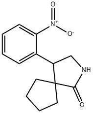 2-Azaspiro[4.4]nonan-1-one, 4-(2-nitrophenyl)- Structure