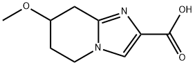 Imidazo[1,2-a]pyridine-2-carboxylic acid, 5,6,7,8-tetrahydro-7-methoxy- Structure