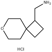 {7-oxaspiro[3.5]nonan-1-yl}methanamine hydrochloride 구조식 이미지