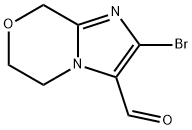 8H-Imidazo[2,1-c][1,4]oxazine-3-carboxaldehyde, 2-bromo-5,6-dihydro- Structure