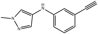 1H-Pyrazol-4-amine, N-(3-ethynylphenyl)-1-methyl- Structure