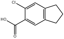 1H-Indene-5-carboxylic acid, 6-chloro-2,3-dihydro- Structure