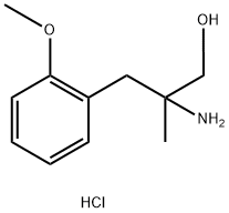 2-amino-3-(2-methoxyphenyl)-2-methylpropan-1-ol hydrochloride Structure