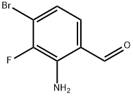 2-Amino-4-bromo-3-fluoro-benzaldehyde 구조식 이미지