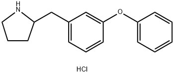 2-[(3-phenoxyphenyl)methyl]pyrrolidine hydrochloride Structure