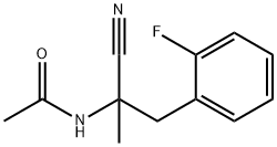 N-{1-cyano-1-[(2-fluorophenyl)methyl]ethyl}acetamide Structure