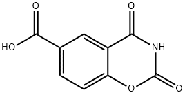 2H-1,3-Benzoxazine-6-carboxylic acid, 3,4-dihydro-2,4-dioxo- 구조식 이미지