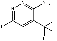 3-Pyridazinamine, 6-fluoro-4-(trifluoromethyl)- Structure