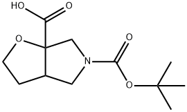 2H-Furo[2,3-c]pyrrole-5,6a(3H,4H)-dicarboxylic acid, dihydro-, 5-(1,1-dimethylethyl) ester Structure