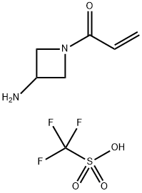 1-(3-aminoazetidin-1-yl)prop-2-en-1-one, trifluoromethanesulfonic acid Structure