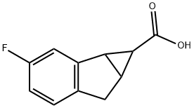 Cycloprop[a]indene-1-carboxylic acid, 3-fluoro-1,1a,6,6a-tetrahydro- 구조식 이미지