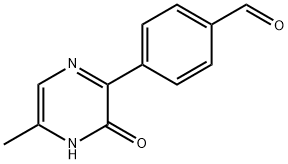 Benzaldehyde, 4-(3,4-dihydro-5-methyl-3-oxo-2-pyrazinyl)- Structure