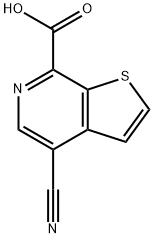 Thieno[2,3-c]pyridine-7-carboxylic acid, 4-cyano- 구조식 이미지