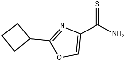 2-cyclobutyl-1,3-oxazole-4-carbothioamide Structure