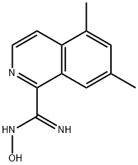 1-Isoquinolinecarboximidamide, N-hydroxy-5,7-dimethyl- Structure