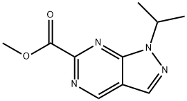 methyl 1-isopropylpyrazolo[3,4-d]pyrimidine-6-carboxylate Structure