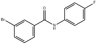 Benzamide, 3-bromo-N-(4-fluorophenyl)- Structure