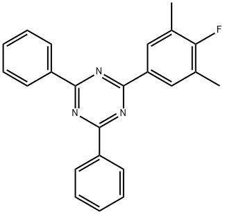 1,3,5-Triazine, 2-(4-fluoro-3,5-dimethylphenyl)-4,6-diphenyl- Structure