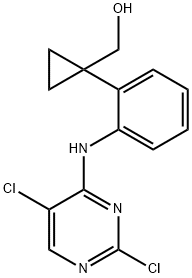 Cyclopropanemethanol, 1-[2-[(2,5-dichloro-4-pyrimidinyl)amino]phenyl]- Structure