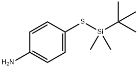 Benzenamine, 4-[[(1,1-dimethylethyl)dimethylsilyl]thio]- Structure