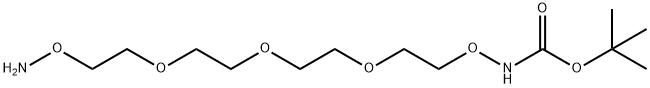 t-Boc-Aminooxy-PEG3-oxyamine Structure