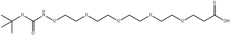 Boc-aminoxy-PEG4-acid 구조식 이미지