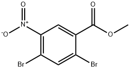 Benzoic acid, 2,4-dibromo-5-nitro-, methyl ester Structure