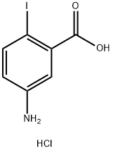 Benzoic acid, 5-amino-2-iodo-, hydrochloride (1:1) Structure