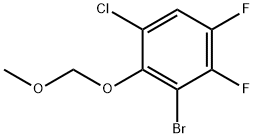 Benzene, 3-bromo-1-chloro-4,5-difluoro-2-(methoxymethoxy)- Structure