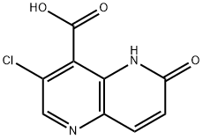 1,5-Naphthyridine-4-carboxylic acid, 3-chloro-5,6-dihydro-6-oxo- Structure