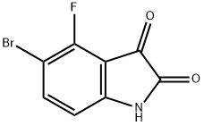 1H-Indole-2,3-dione, 5-bromo-4-fluoro- Structure