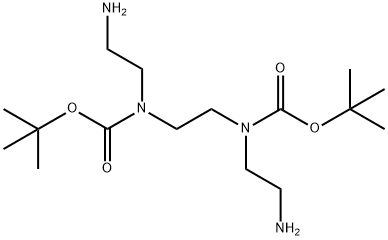 tert-butyl(N-2-aminoethyl)N-([2-((2-aminoethyl)t-butyloxy)carbonylamino]ethyl)carbamate 구조식 이미지