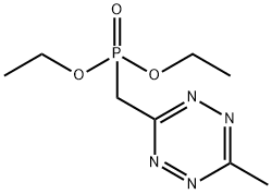 Phosphonic acid,P-[(6-methyl-1,2,4,5-tetrazin-3-yl)methyl]-,diethyl ester 구조식 이미지